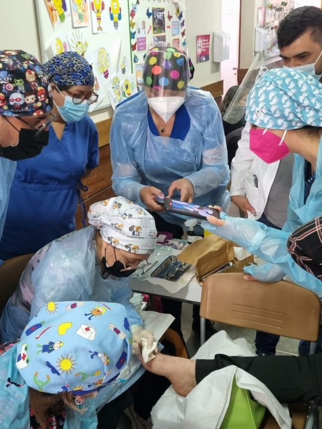 foto 1- operativo podologico Hualqui