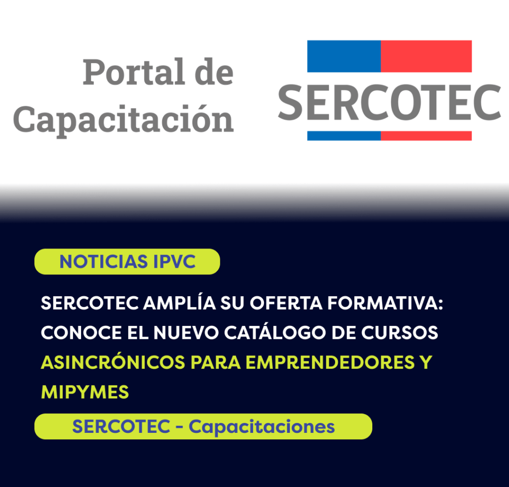 El Servicio de Cooperación Técnica (Sercotec) ha dado a conocer su renovado catálogo de capacitación asincrónica.